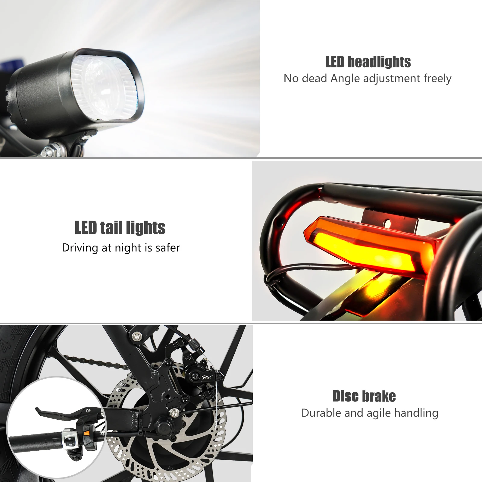 Cacewheel Y20 Adult Electric City Bike Foldable 18AH Battery, 20*4 Thick Tyreaaa