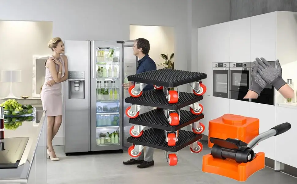 Furniture mover with wheels, 360° rotation, heavy duty furniture lifting and moving tool set, furniture trolley