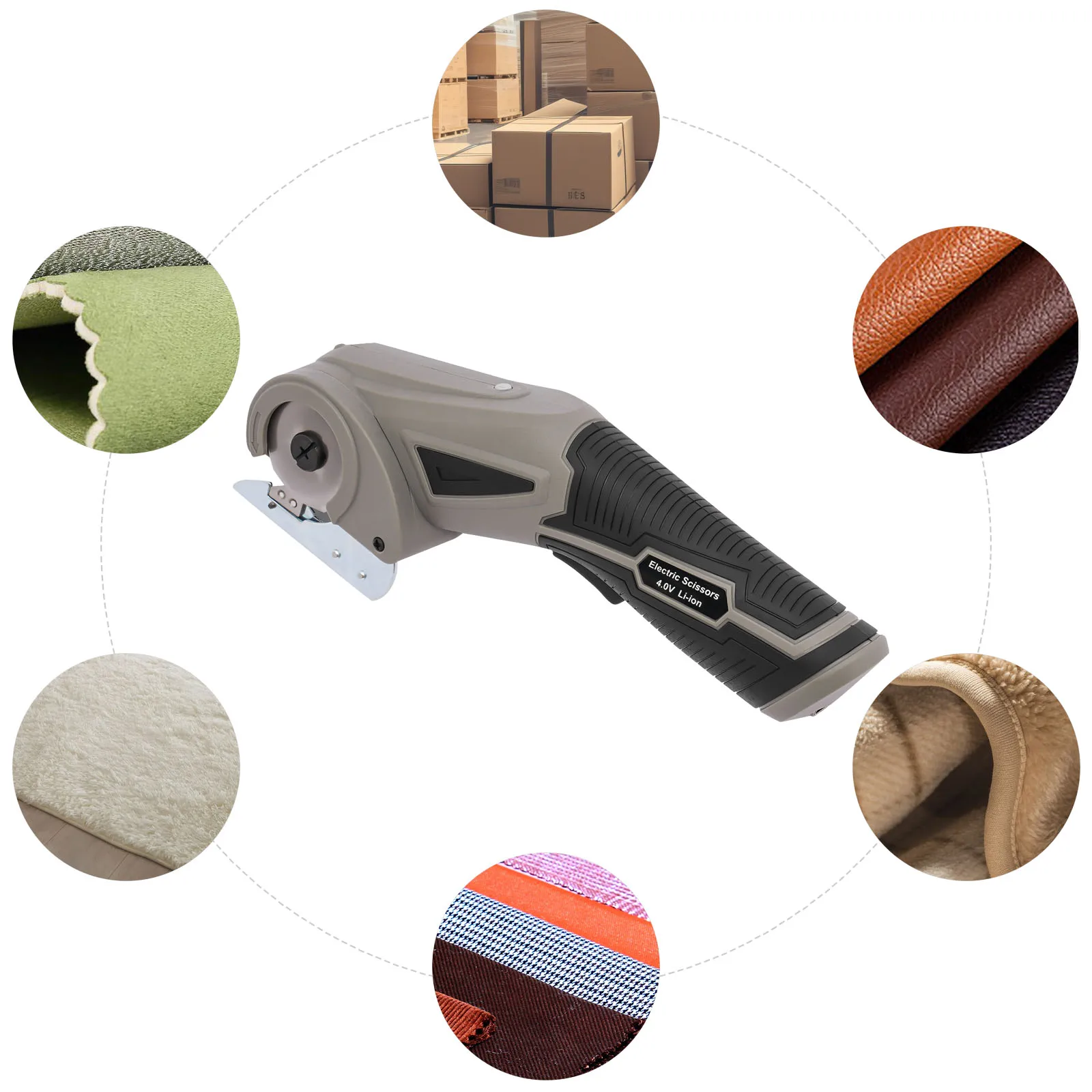 4V 6mm Lithium-ion Electric Scissors DIY 35° Cutting Electric Cardboard Cutter Wireless Electric Scissors for Cutting Fabric