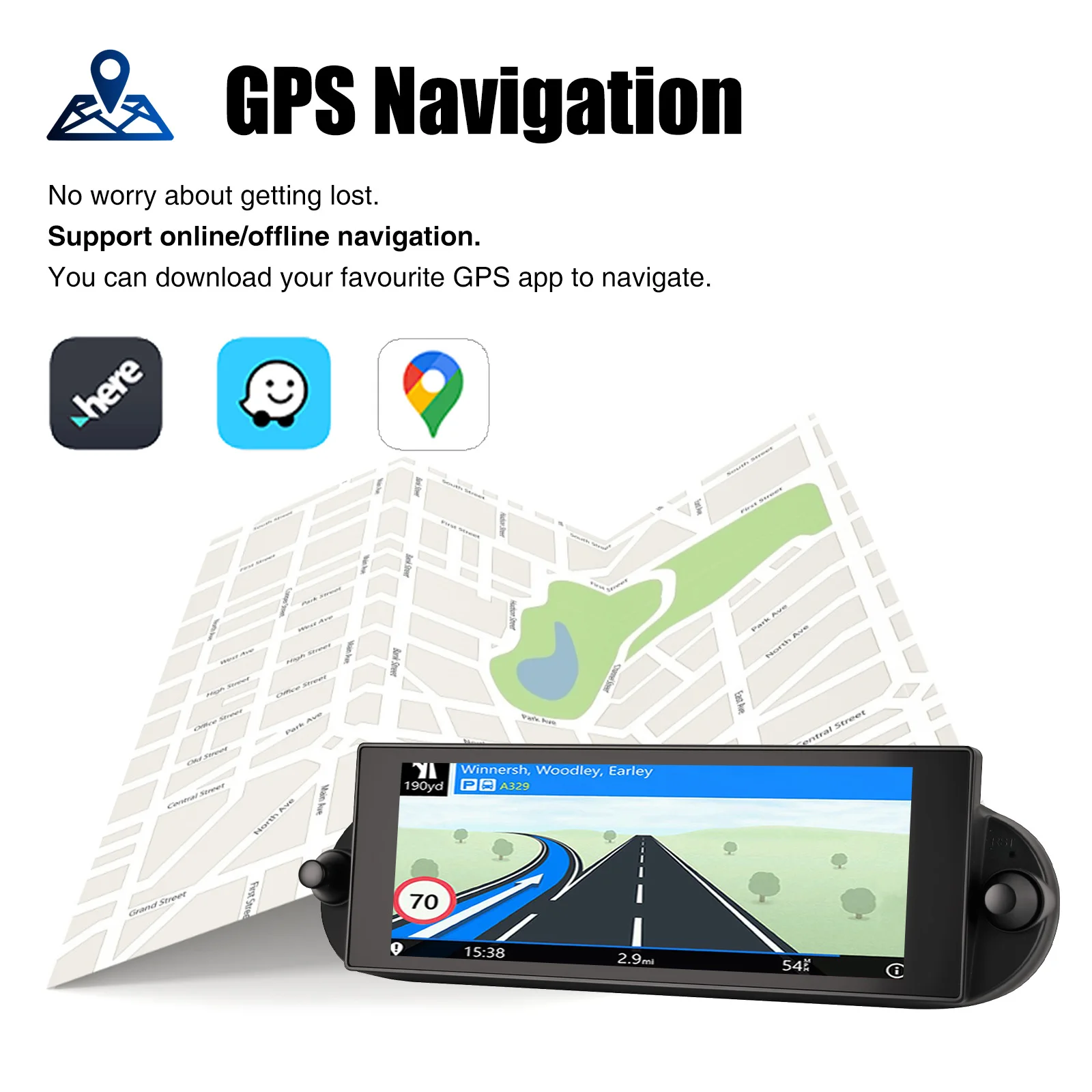 ESSGOO 64G 7" Android 14 Car Stereo Radio For VW Beetle 01-10 Carplay Android Auto GPS Navi FM WiFi BT SWC Mirror Link Head Unit