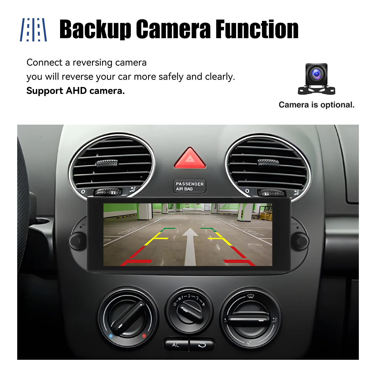 ESSGOO 64G 7" Android 14 Car Stereo Radio For VW Beetle 01-10 Carplay Android Auto GPS Navi FM WiFi BT SWC Mirror Link Head Unit