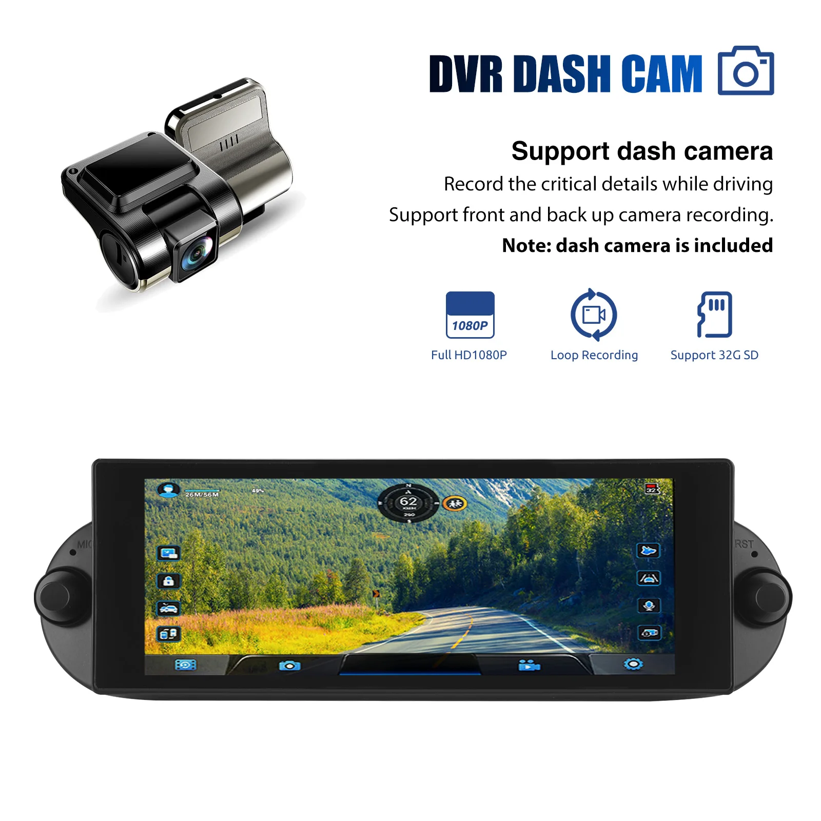 ESSGOO 64G 7" Android 14 Car Stereo Radio For VW Beetle 01-10 Carplay Android Auto GPS Navi FM WiFi BT SWC Mirror Link Head Unit