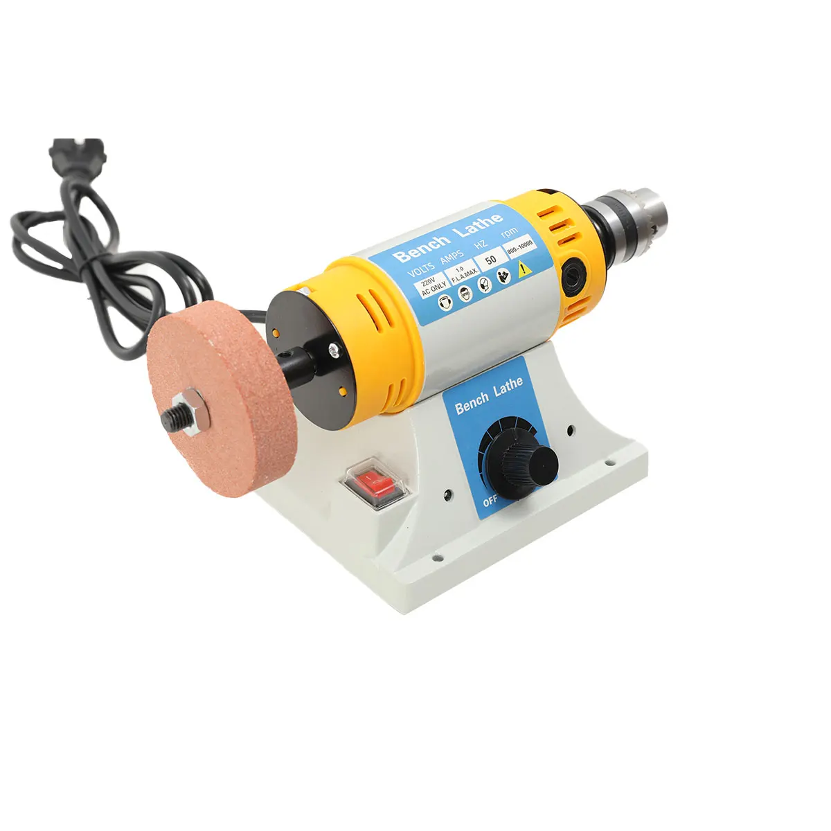 220V 350W Stone Polishing Machine DIY Woodworking Jade Jewelry Dental Bench Lathe Machine Grinding Machine Sanding Tools