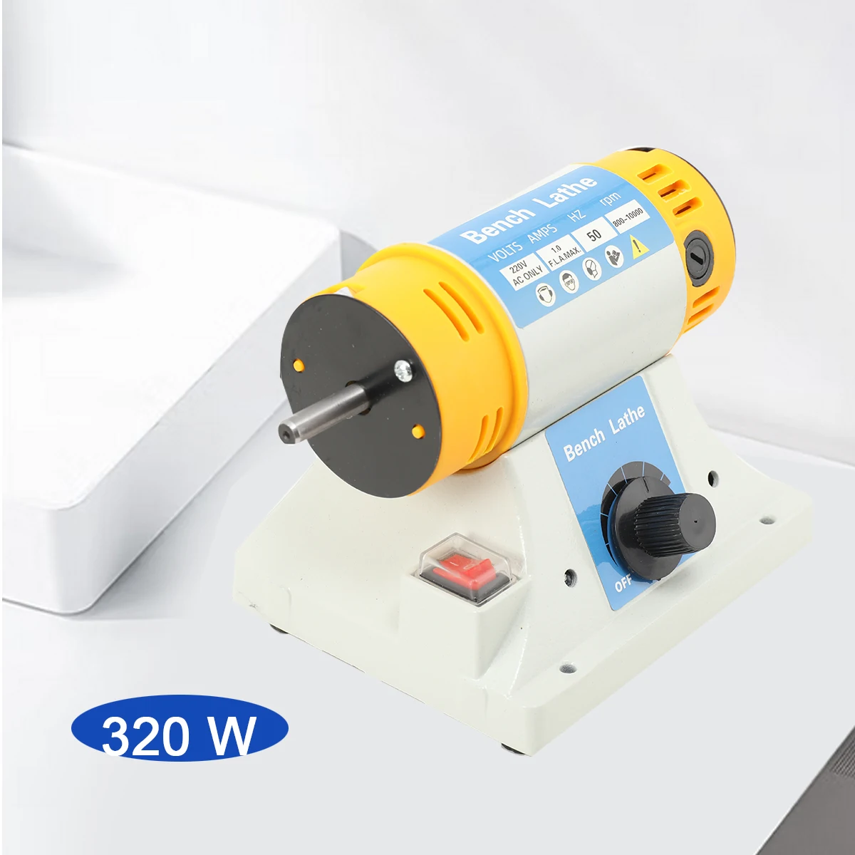 220V 350W Stone Polishing Machine DIY Woodworking Jade Jewelry Dental Bench Lathe Machine Grinding Machine Sanding Tools