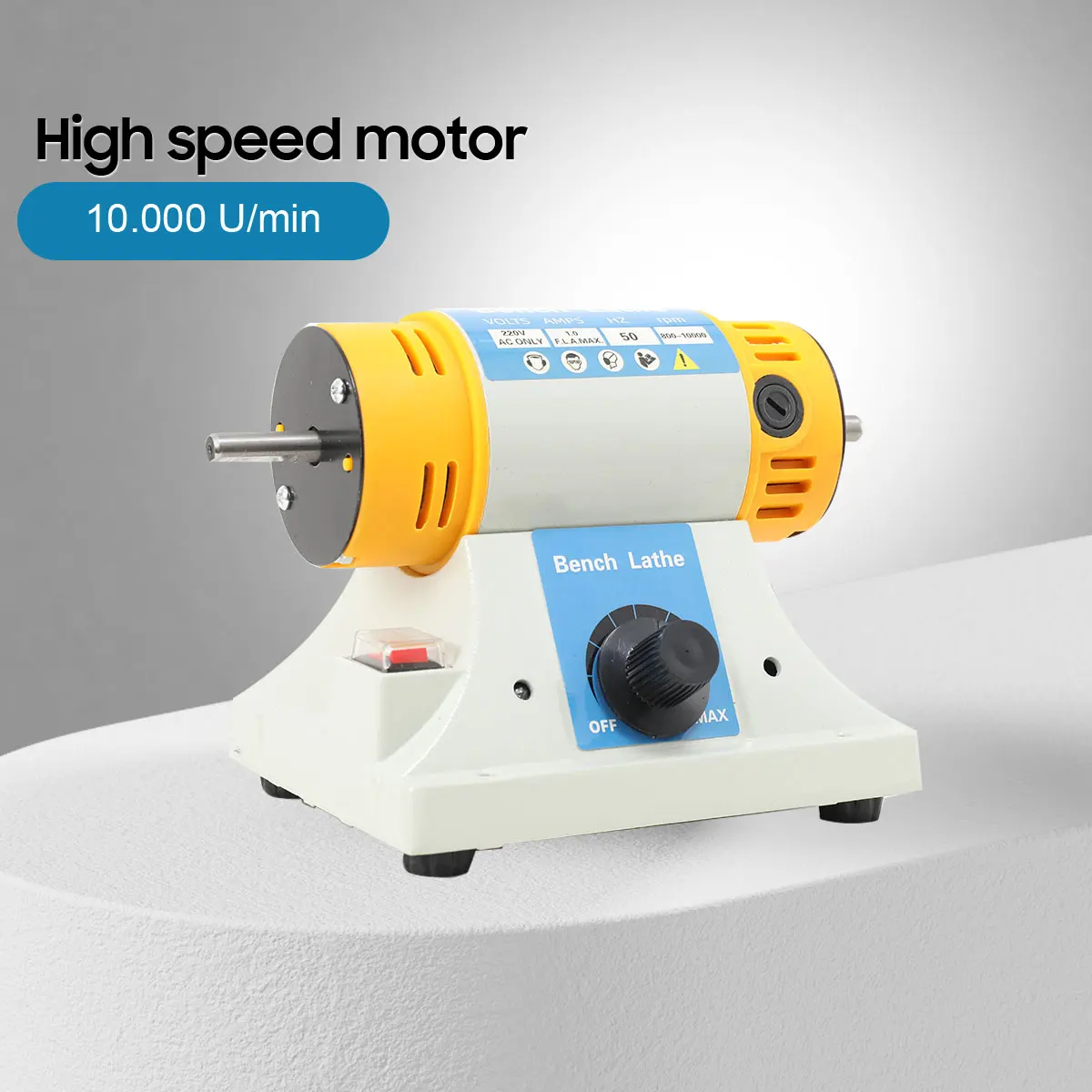 220V 350W Stone Polishing Machine DIY Woodworking Jade Jewelry Dental Bench Lathe Machine Grinding Machine Sanding Tools
