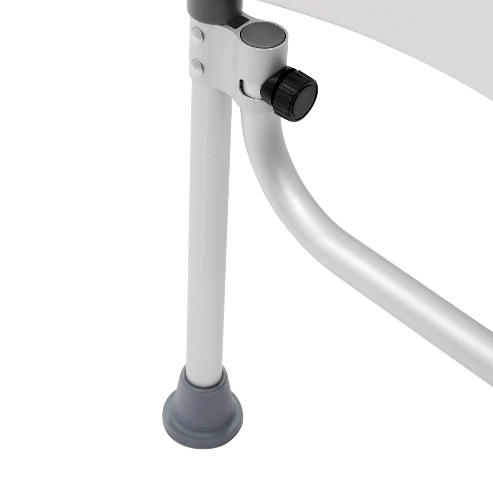 White Elderly Aluminum Alloy Toilet Height Pad With Armrest Toilet Seat Raiser & Safety Frames for Elder Suitable For Disabled