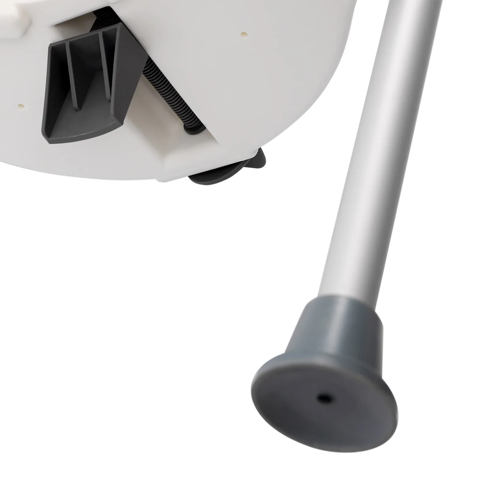White Elderly Aluminum Alloy Toilet Height Pad With Armrest Toilet Seat Raiser & Safety Frames for Elder Suitable For Disabled