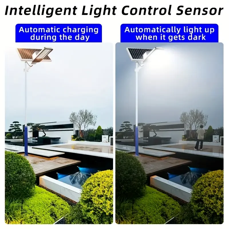 Super Bright Split solar street light Waterproof LED Solar Street Light Backyard Street Lamps Security Flood Lighting wall lamp