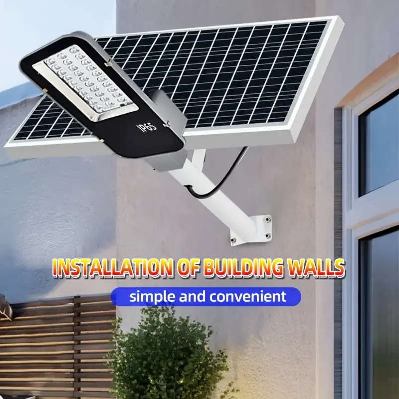 Super Bright Split solar street light Waterproof LED Solar Street Light Backyard Street Lamps Security Flood Lighting wall lamp