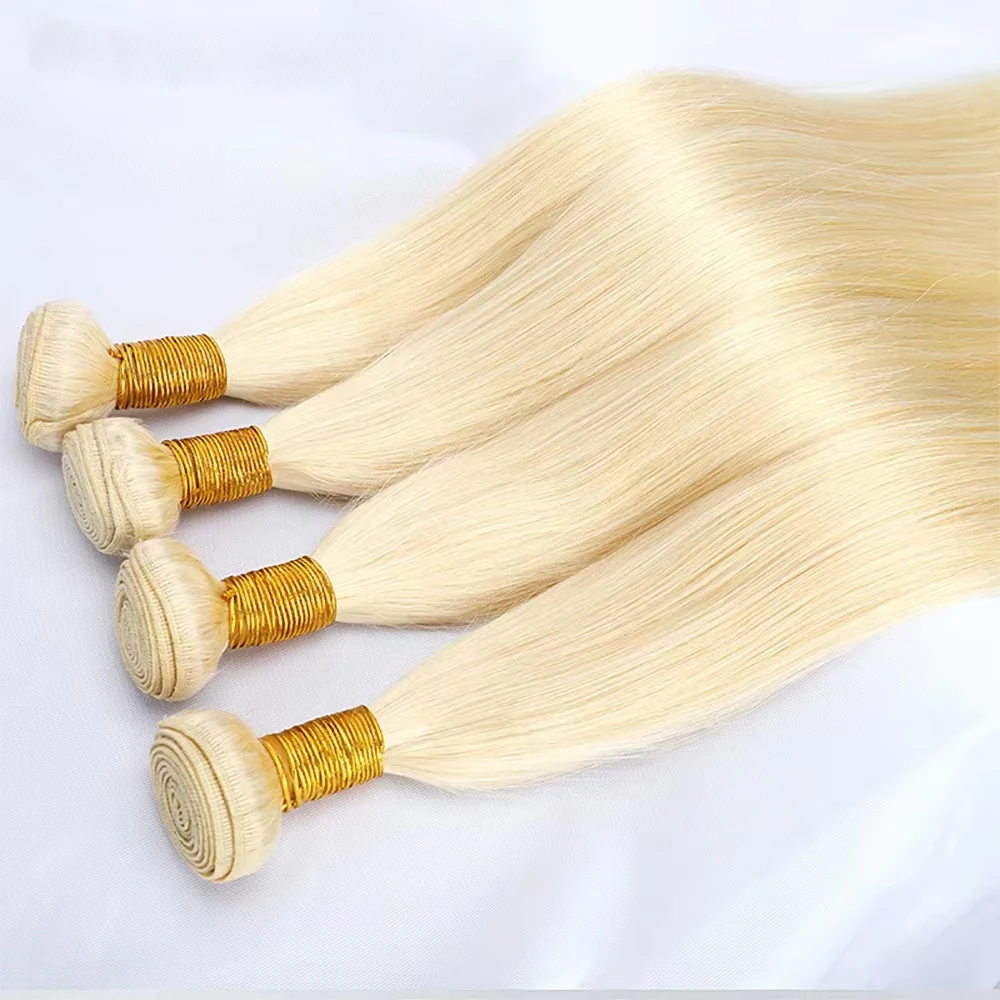 20 20 20 inch Straight Blonde Bundles Human Hair 613 Bundles Human Hair Raw Hair Bundles Unprocessed Virgin Hair Extensions
