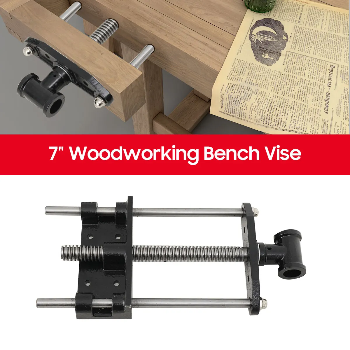7" Woodworking Heavy Duty Table Clamp Bed Metal Vise Clip Fixed Repair Vice Tool Metal Vise Vice Tool Table Vise Table Vice Tool
