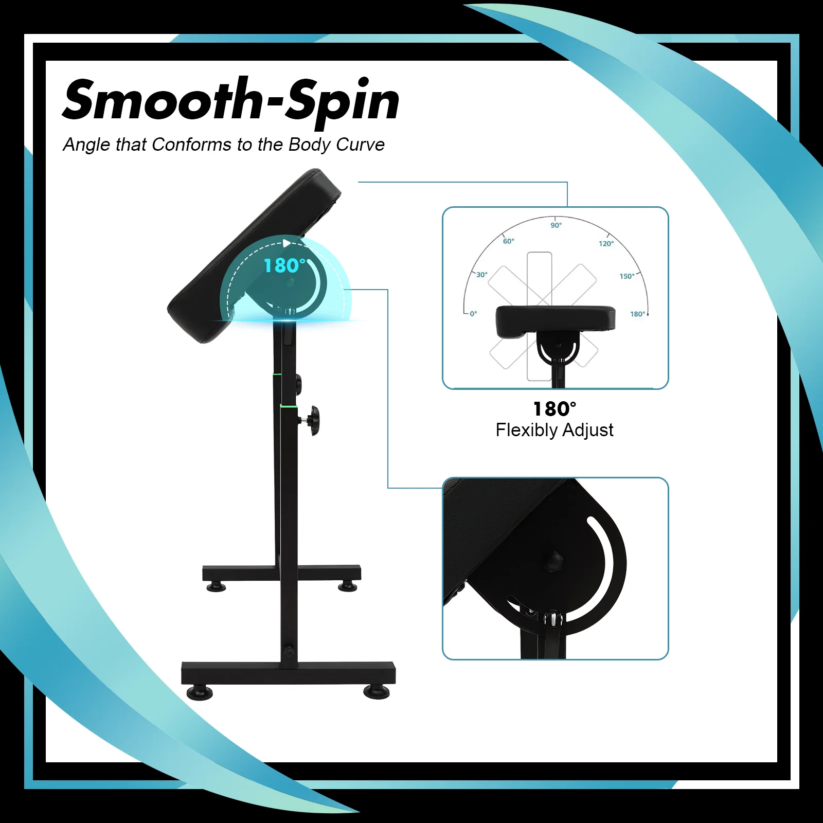 66.14lbs Armrest Stand 180° Angle Adjustment Arm Bracket 27.2-40.2in Adjustable Arm Support for Salon Beauty Salon Durable
