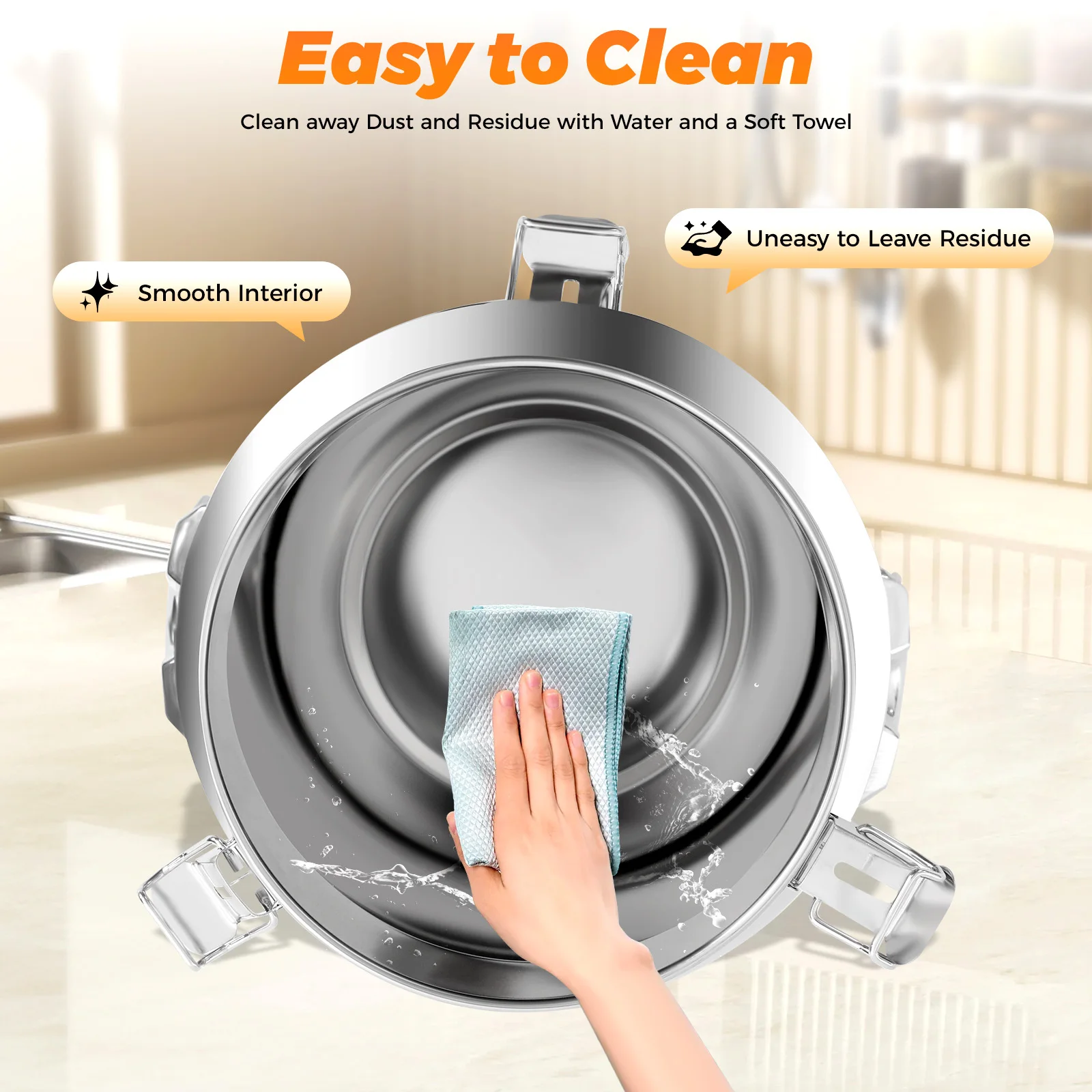 Milk Jug Leak-Proof Lid 201 Stainless Steel Milk Jug Transport Jug Stainless Steel Container with Silicone Seal (18L)