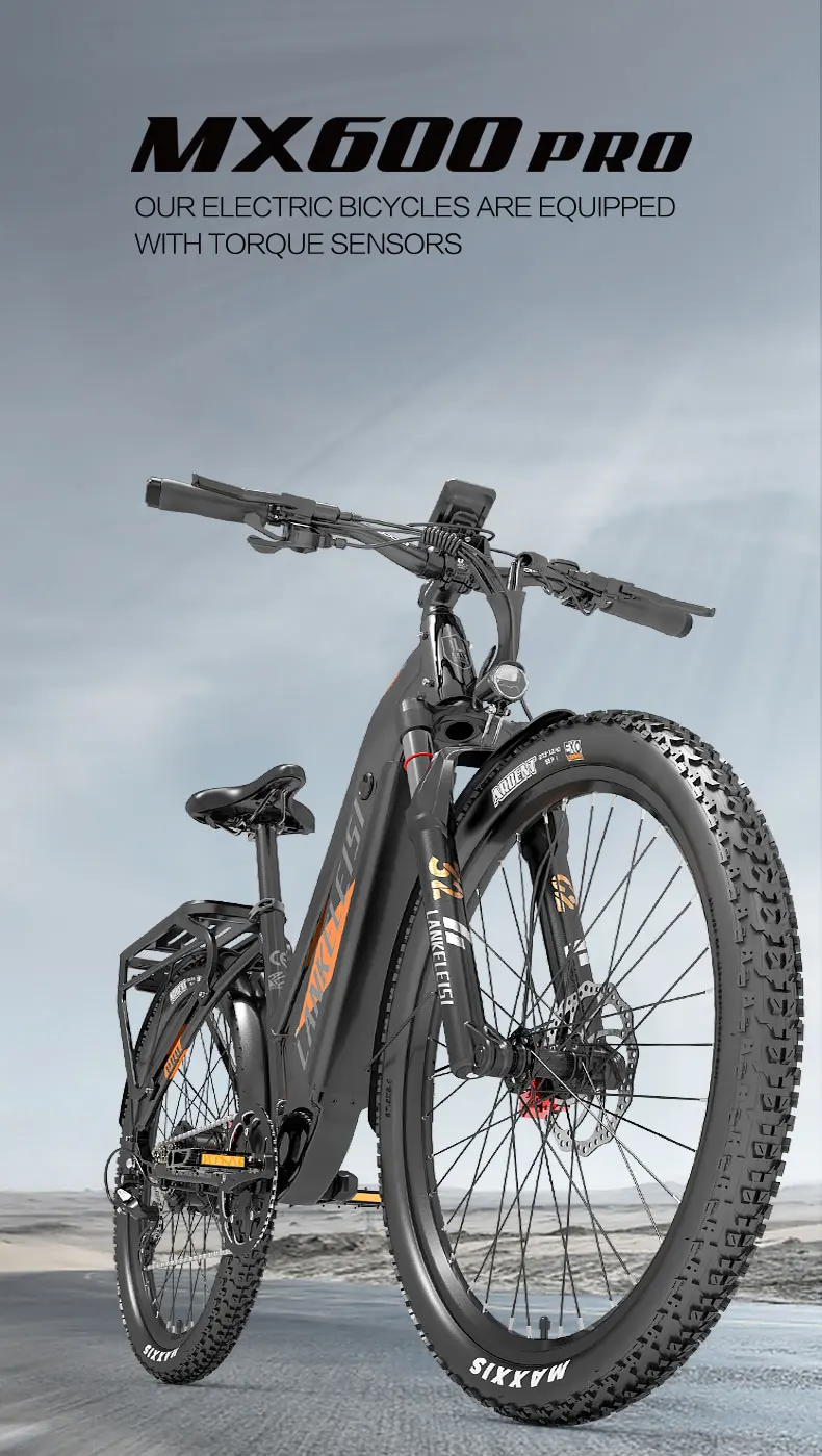 Lankeleisi MX600PRO 500W 48V 20AH 27.5" Electric Trekking Bike 20Ah City Electric Bike