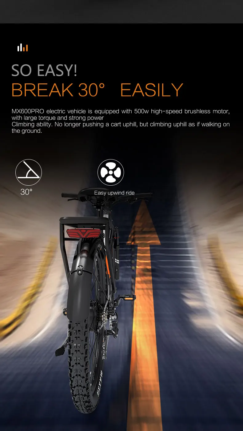 Lankeleisi MX600PRO 500W 48V 20AH 27.5" Electric Trekking Bike 20Ah City Electric Bike