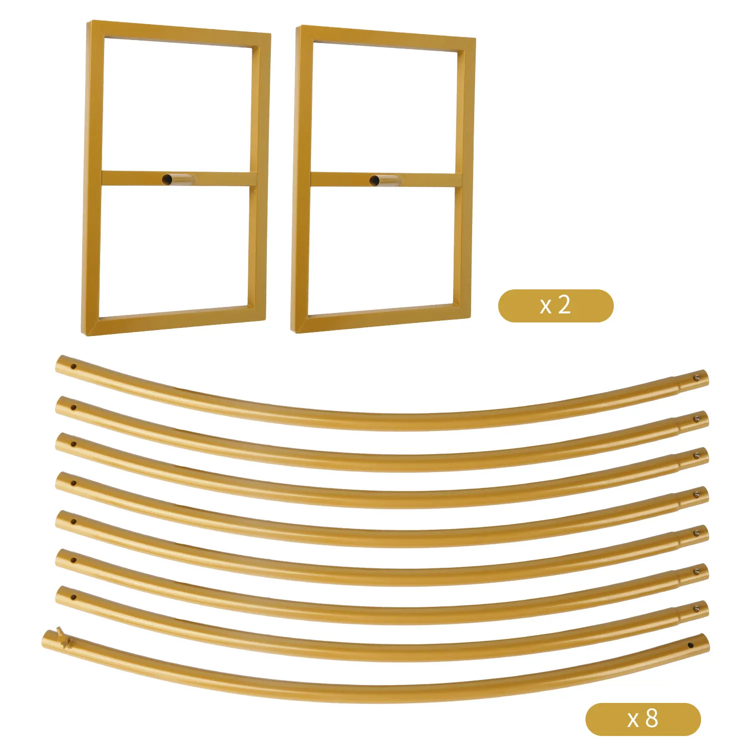 Circular Metal Arch DIY Balloon Flower Vine Decoration Background Frame Outdoor Indoor Wedding Banquet Party Golden Arch Frame