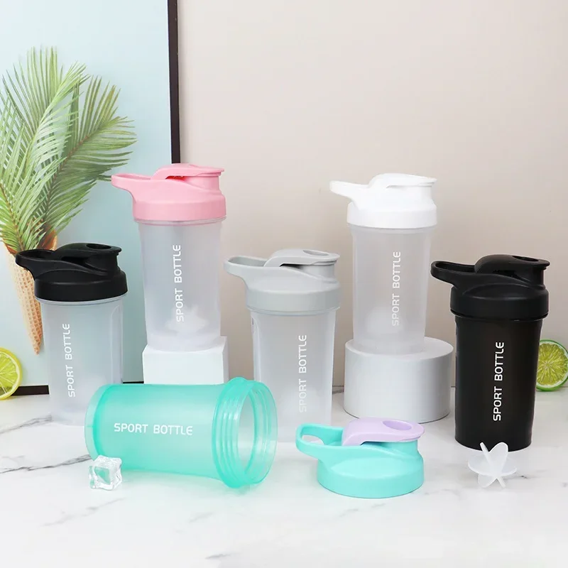 NEW Portable 300ml Protein Powder Shaker Bottle Leak Proof Water Bottle for Gym Outdoor Fitness Training Sport Mixing Cup Scale