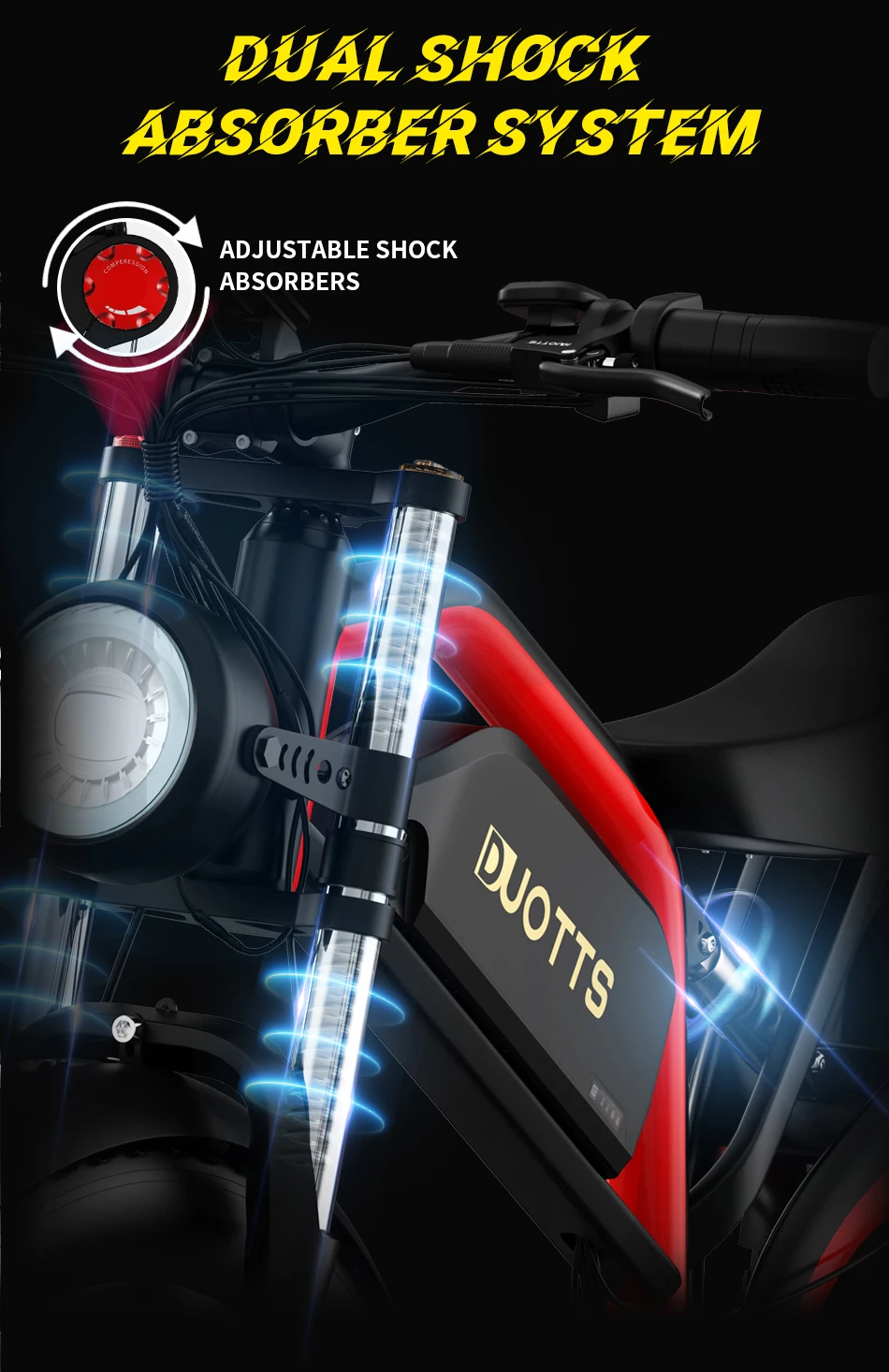 DUOTTS N26 Electric Bicycle 48V20AH Battery E-bike 26*4.0 Inch Wide Tire Adult Electric Bike
