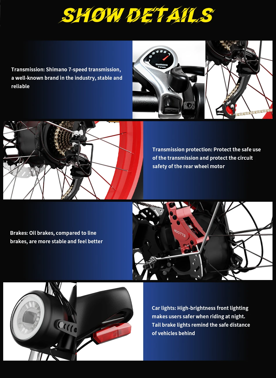 DUOTTS N26 Electric Bicycle 48V20AH Battery E-bike 26*4.0 Inch Wide Tire Adult Electric Bike