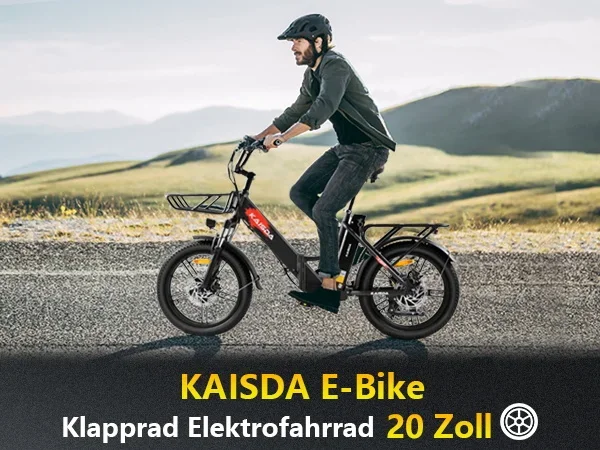 KAISDA K201 Adult Women Electric Bike 250W Motor Electric Bike 36V10.4Ah Battery 20 Inch Rubber Tire Mountain Snow Electric Bike