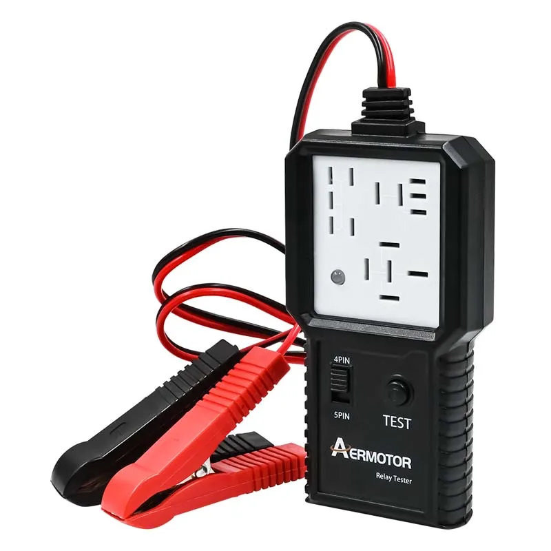 AER Car Relay Tester Electronic Automotive Tester 12V-24V Car Battery Checker Universal LED Indicator Light Alternator Analyzer