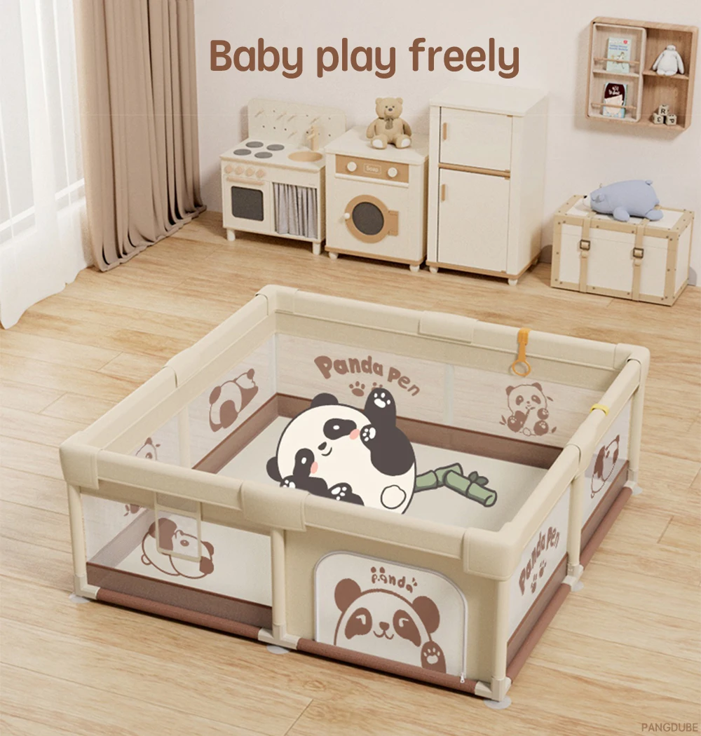 PANGDUBE Cute Baby Playpens 4 Optional Size Playpen for Baby Activity Gym Kids Play Fence Playground Baby Games Park