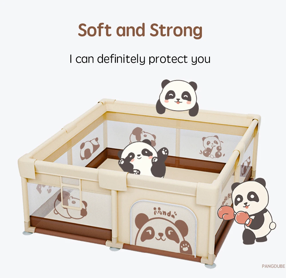 PANGDUBE Cute Baby Playpens 4 Optional Size Playpen for Baby Activity Gym Kids Play Fence Playground Baby Games Park