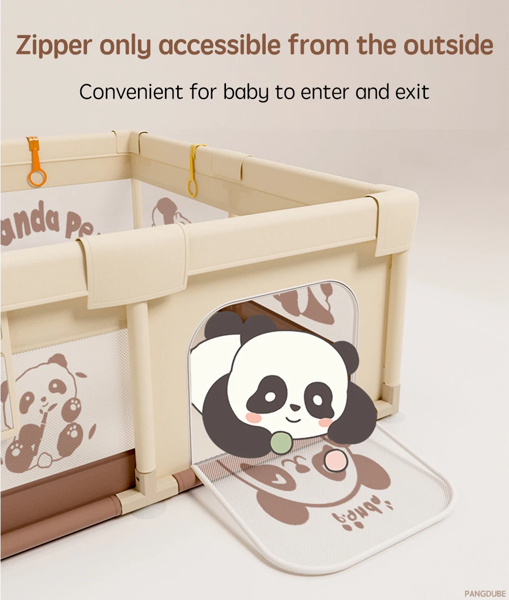 PANGDUBE Cute Baby Playpens 4 Optional Size Playpen for Baby Activity Gym Kids Play Fence Playground Baby Games Park