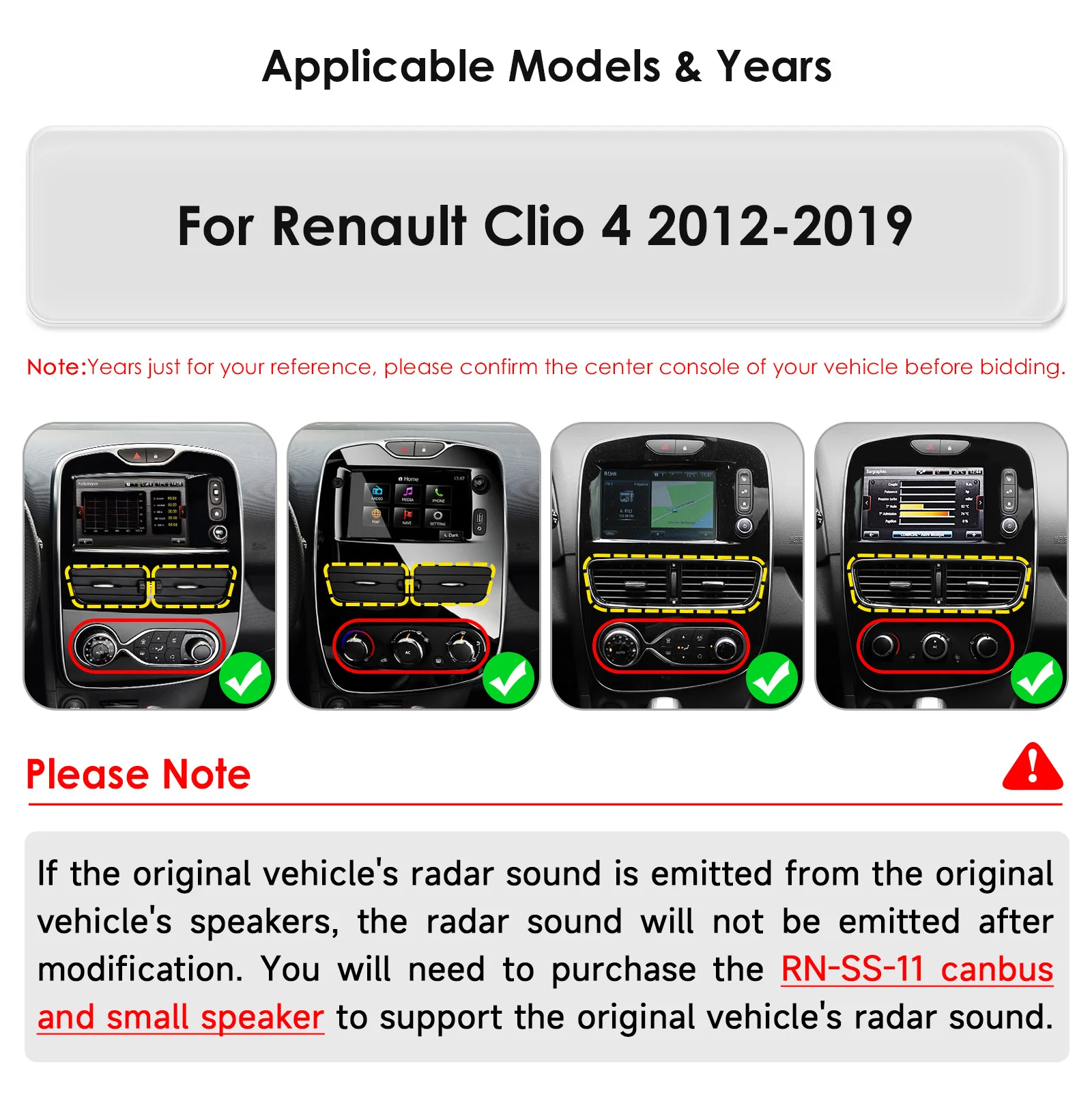 Hizpo 2 Din Android Auto Radio for Renault Clio 2012-2016 Carplay 4G Car Smart Systems Multimedia GPS 2Din Autoradio AI Voice BT