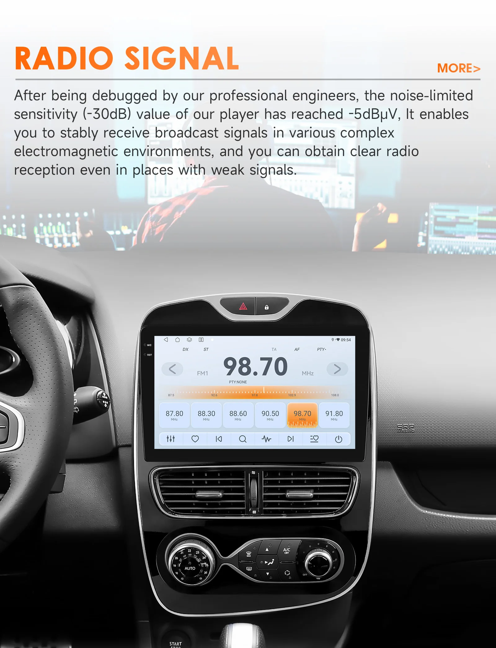 Hizpo 2 Din Android Auto Radio for Renault Clio 2012-2016 Carplay 4G Car Smart Systems Multimedia GPS 2Din Autoradio AI Voice BT
