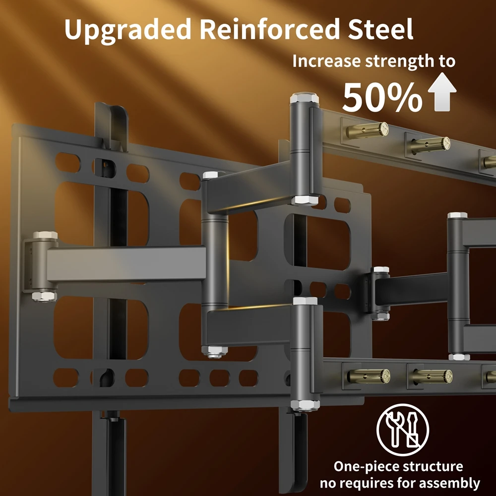 Full Motion Articulating TV Mount Wall Bracket for 40-85 Inches Swivel Left and Right