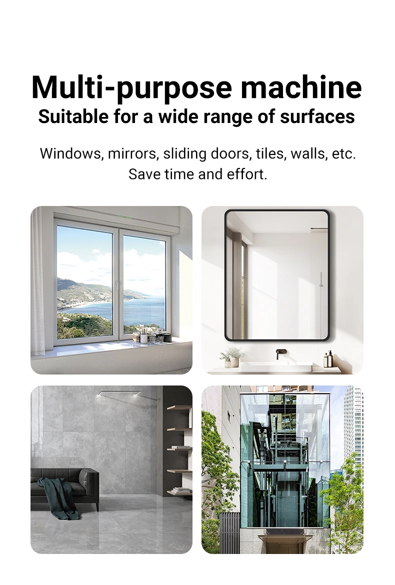 DIVEDEER YTK334 Window Cleaning Robot Water Spray Ultrathin Window Robot Vacuum Cleaner