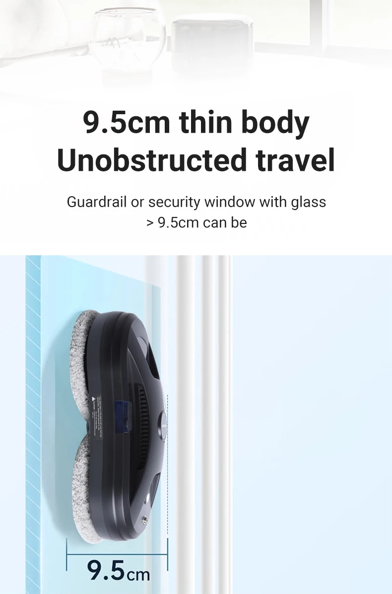 DIVEDEER YTK334 Window Cleaning Robot Water Spray Ultrathin Window Robot Vacuum Cleaner