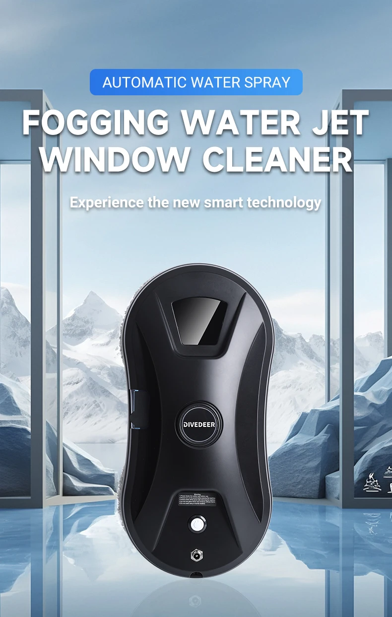 DIVEDEER YTK334 Window Cleaning Robot Water Spray Ultrathin Window Robot Vacuum Cleaner