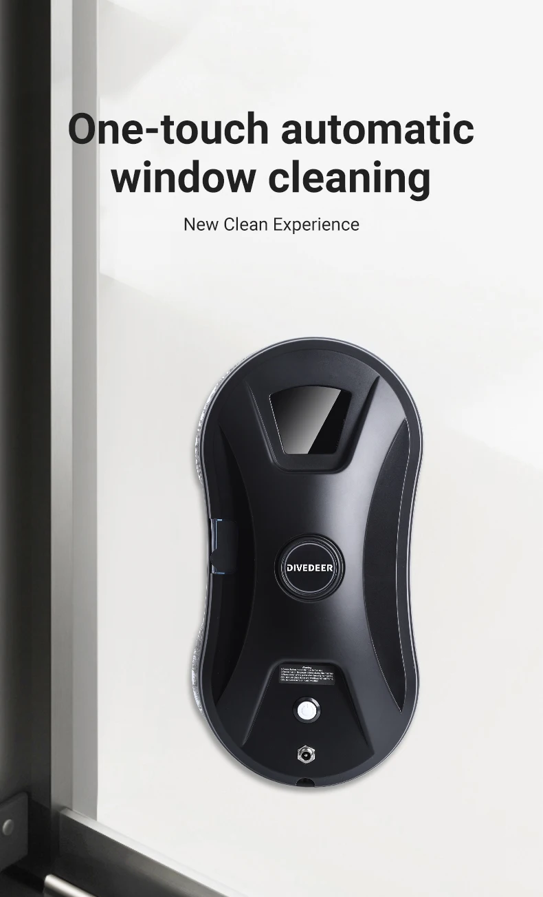 DIVEDEER YTK334 Window Cleaning Robot Water Spray Ultrathin Window Robot Vacuum Cleaner