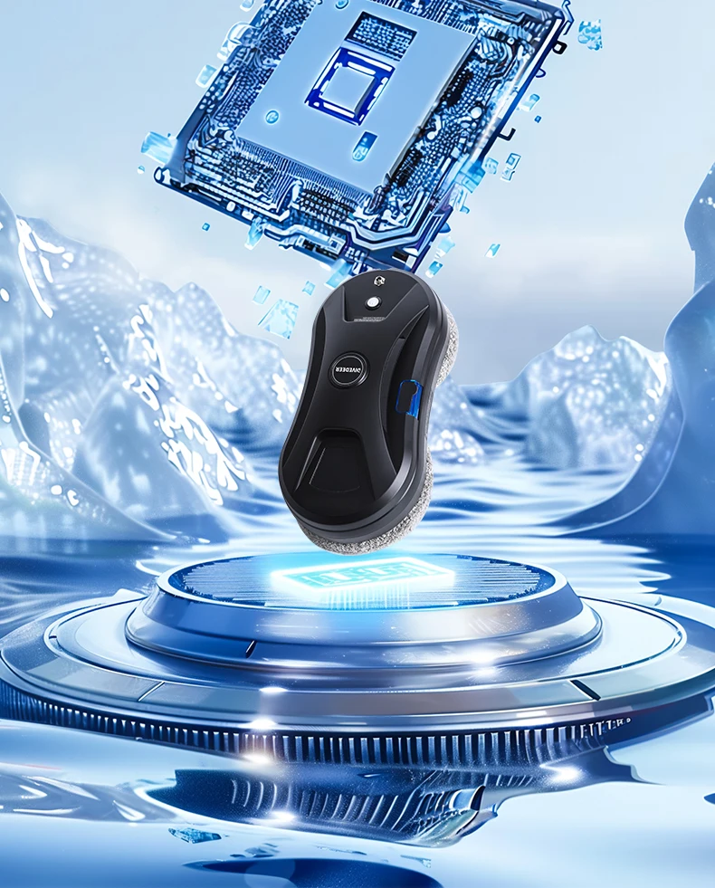 DIVEDEER YTK334 Window Cleaning Robot Water Spray Ultrathin Window Robot Vacuum Cleaner