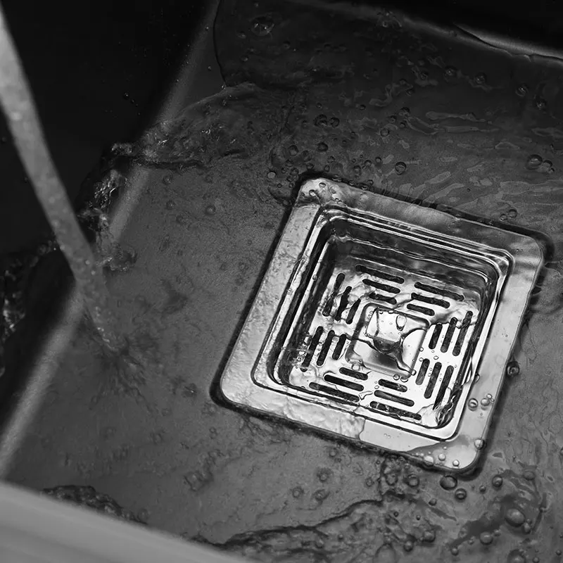 Hidden Dark Gray Kitchen Sink Single Bowl Bar Small Size Sink Stainless Steel Balcony Sink Concealed Kitchen Sink Bar Sink