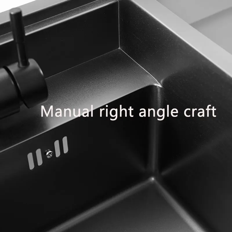 Hidden Dark Gray Kitchen Sink Single Bowl Bar Small Size Sink Stainless Steel Balcony Sink Concealed Kitchen Sink Bar Sink