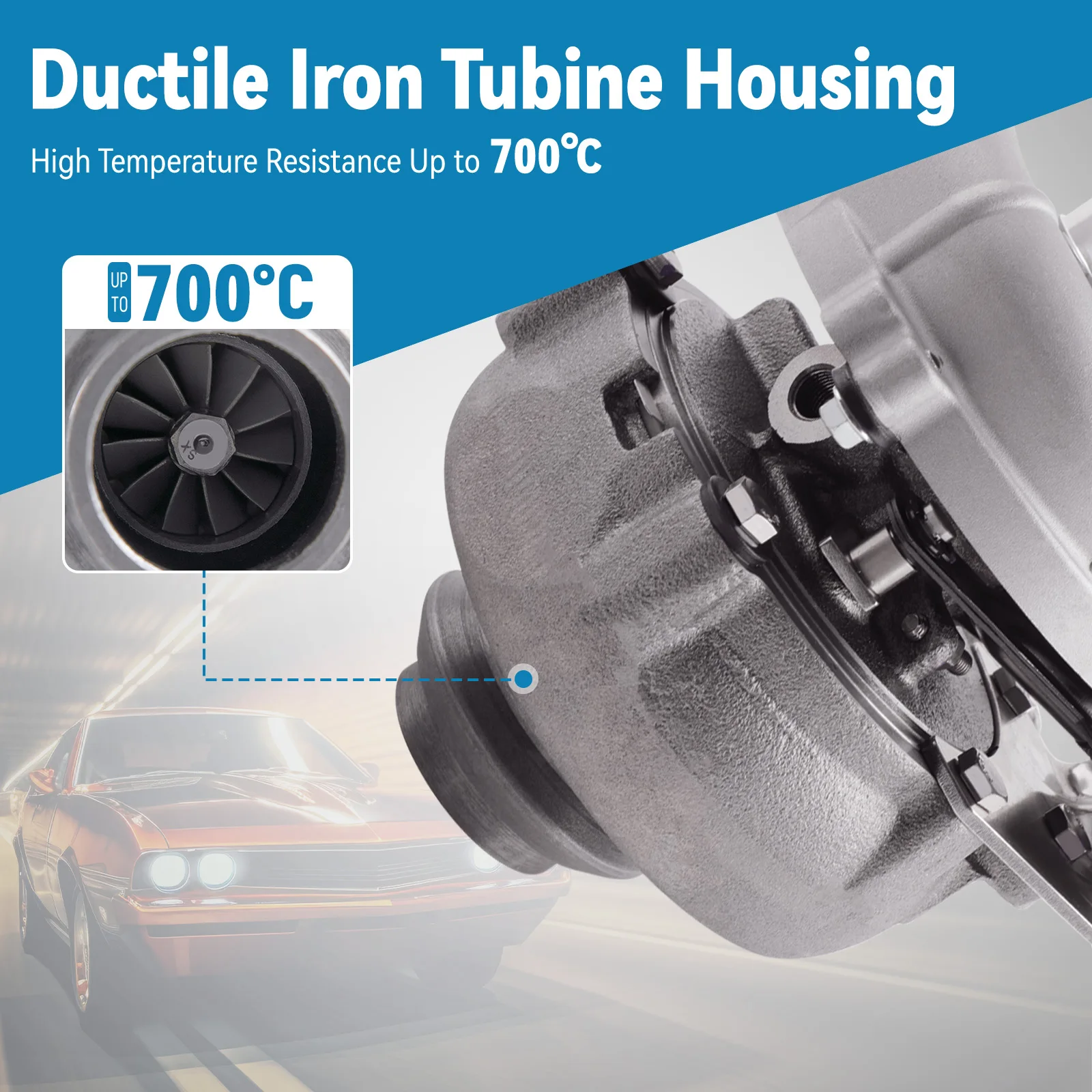 Turbocharger for Citroën C2 C3 C4 C5 80KW 109HP 1.6 HDi 2007 2008 2009 2010 753420 753420-0004 753420-0002