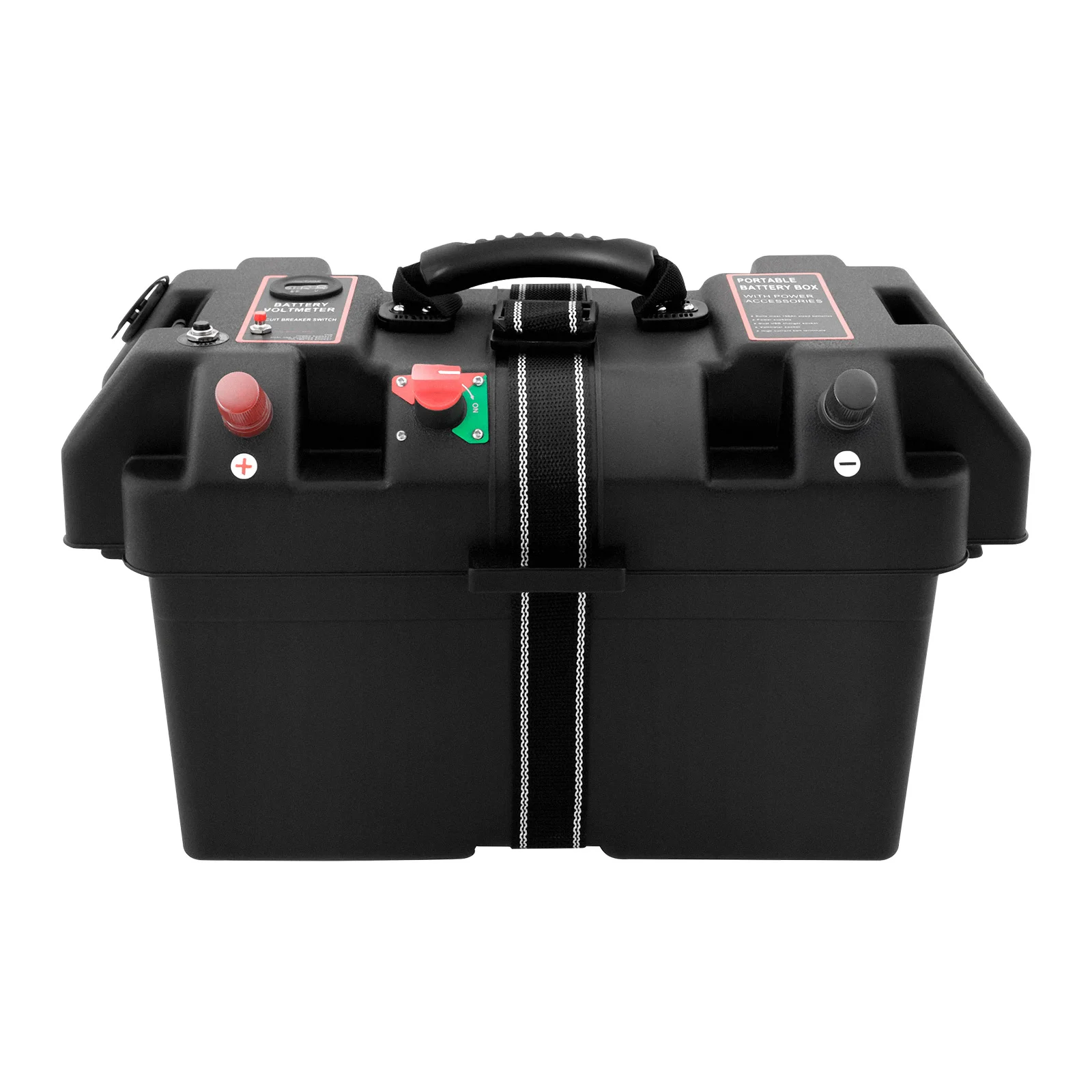 Motor Smart Battery Box, Multi Functional Battery Box, Smart Battery Box for Cars&Yachts&Campers&Emergency Power Supplies