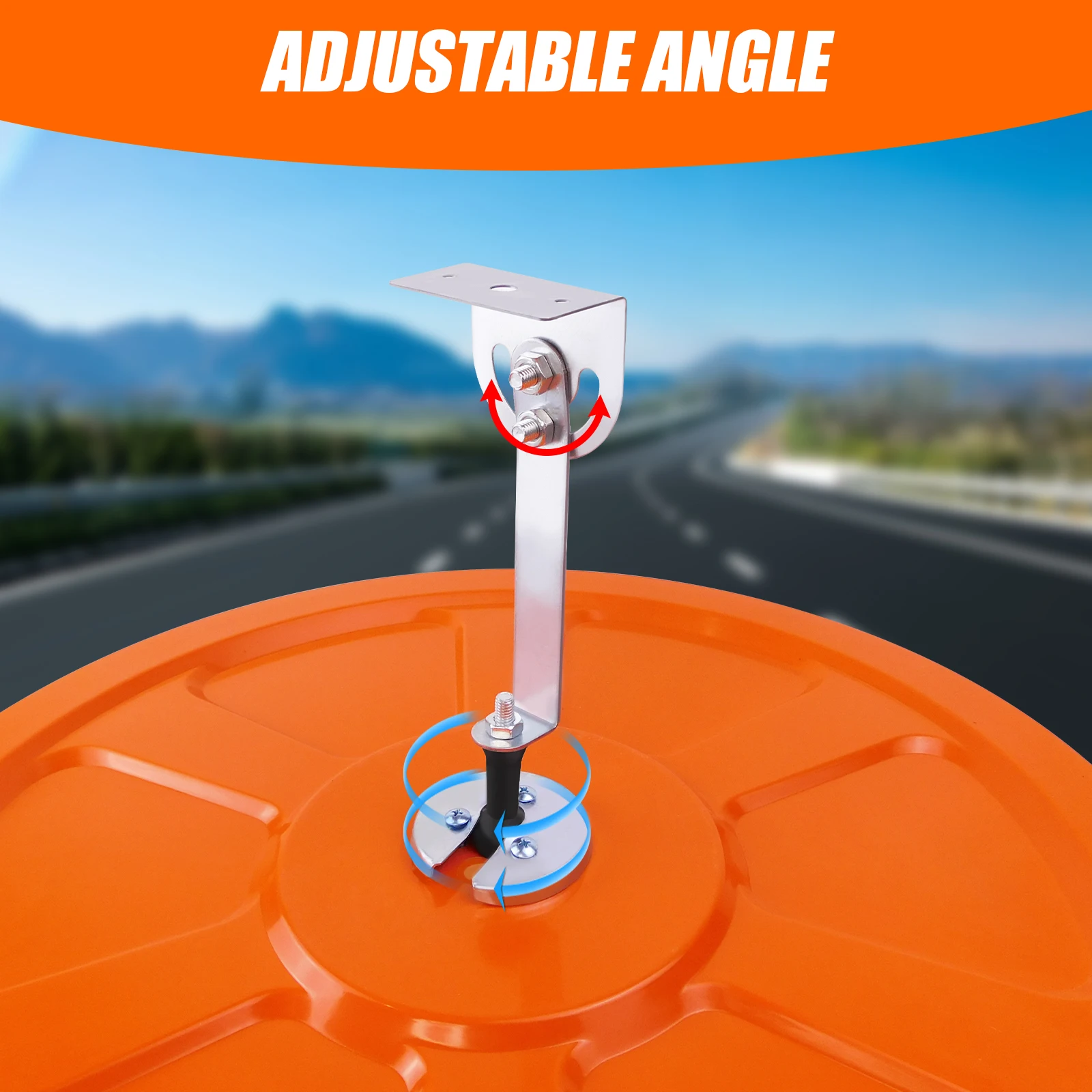 60cm Convex Mirror for Garage, Road Traffic Safety Mirror,130° Wide Angle for Blind Spot,Parking Assistant, Panoramic Mirror.
