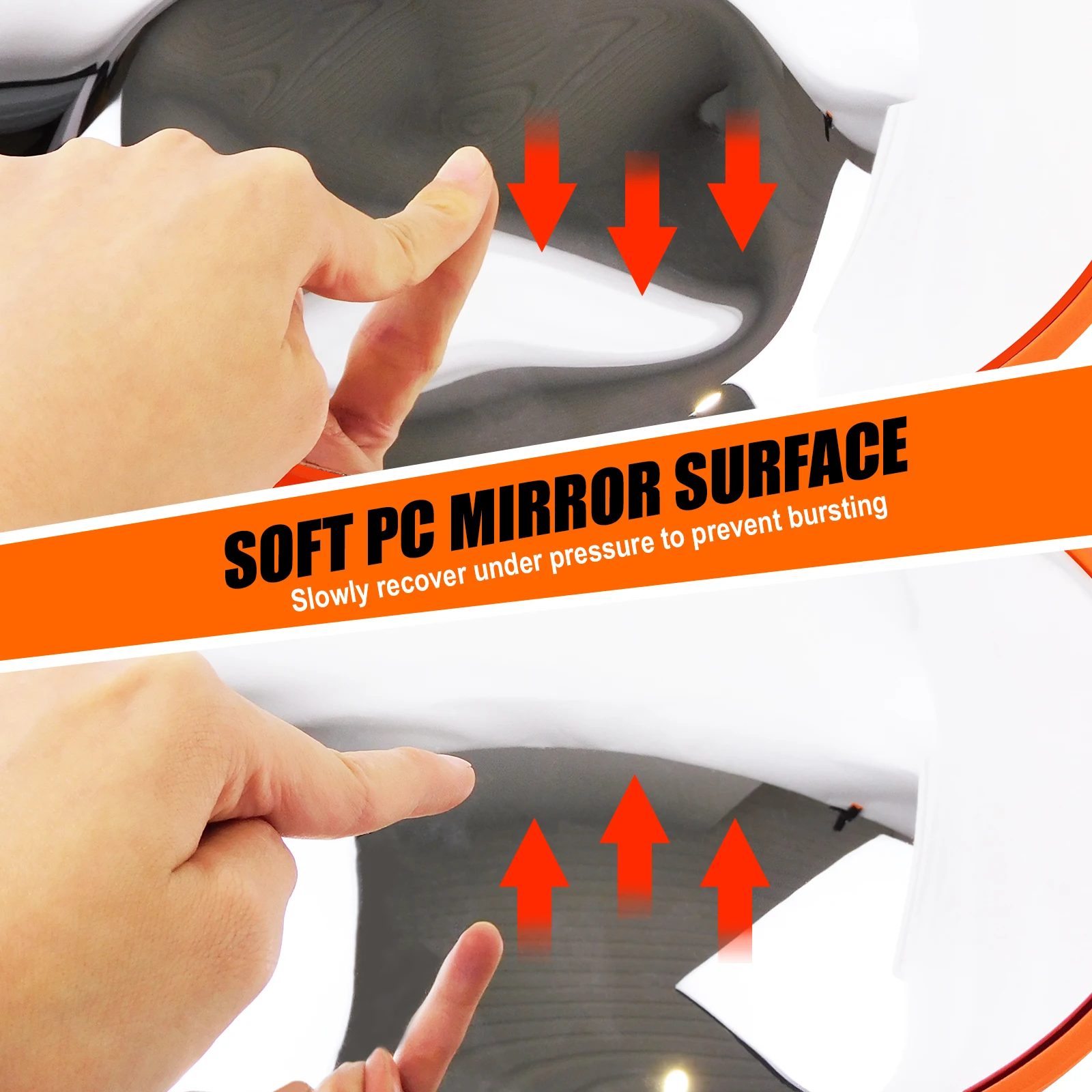 60cm Convex Mirror for Garage, Road Traffic Safety Mirror,130° Wide Angle for Blind Spot,Parking Assistant, Panoramic Mirror.