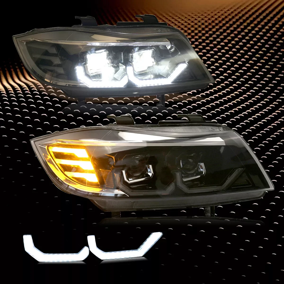 Fit For BMW 3 Series E90 E91 2008-2012 LED Front Projector Headlight Lamp Assembly Driving Lights Refit Auto Parts