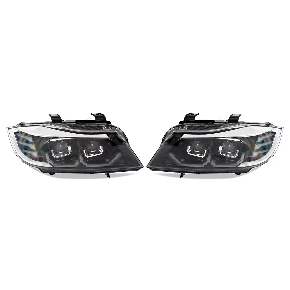 Fit For BMW 3 Series E90 E91 2008-2012 LED Front Projector Headlight Lamp Assembly Driving Lights Refit Auto Parts