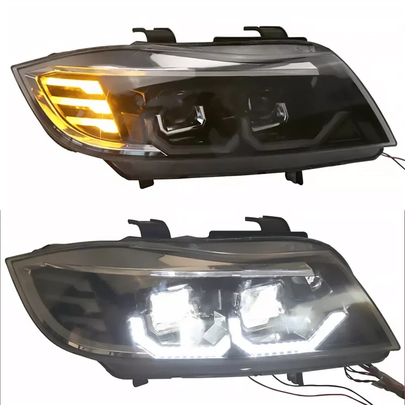 Fit For BMW 3 Series E90 E91 2008-2012 LED Front Projector Headlight Lamp Assembly Driving Lights Refit Auto Parts
