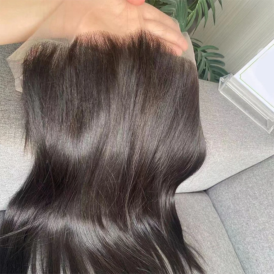 Human Hair Frontal 13x4 Lace Frontal Only Straight Brazilian Natural Human Hair Transparent Lace Human Hair Swiss Lace Front