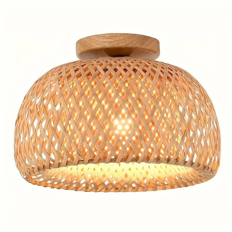 Handcrafted Bamboo Vine Chandelier | Tropical Style CE 220V E27 Base | Indoor Outdoor Home Decor