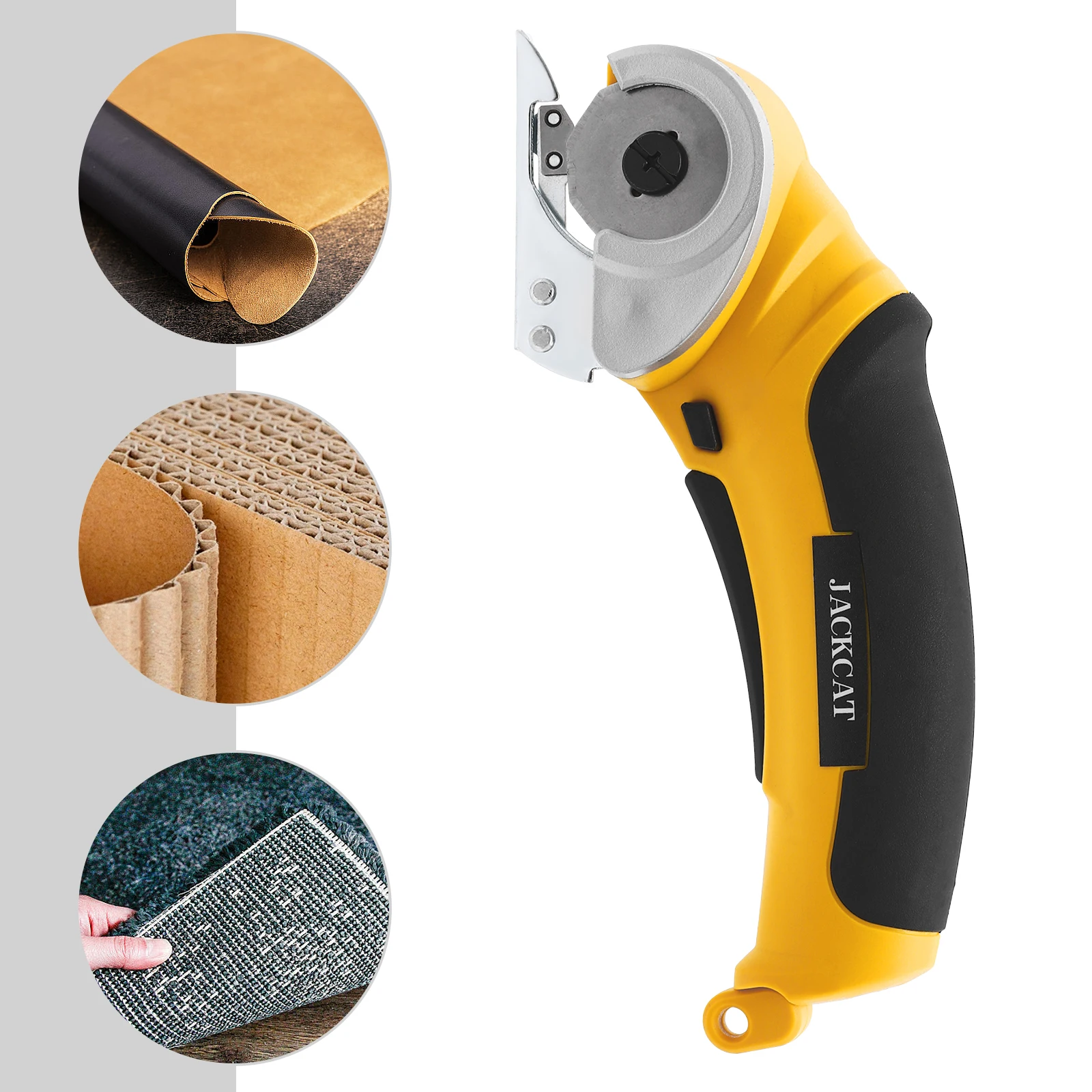 2000mAh Cordless Electric Cutter & Craft Knife 240RPM 6mm Tungsten Blade, 4.2V Rechargeable for Leather, Carpet & Paper Cutting