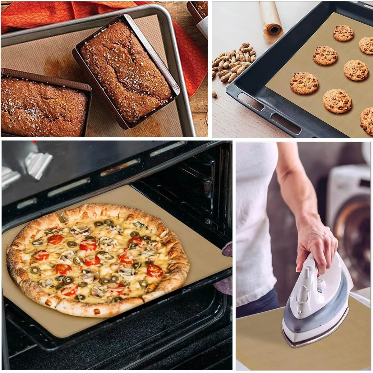 3pcs Heat Press Transfer Sheet PTFE Paper Non Stick Reusable Heat Resistant Craft Mat 16*20in