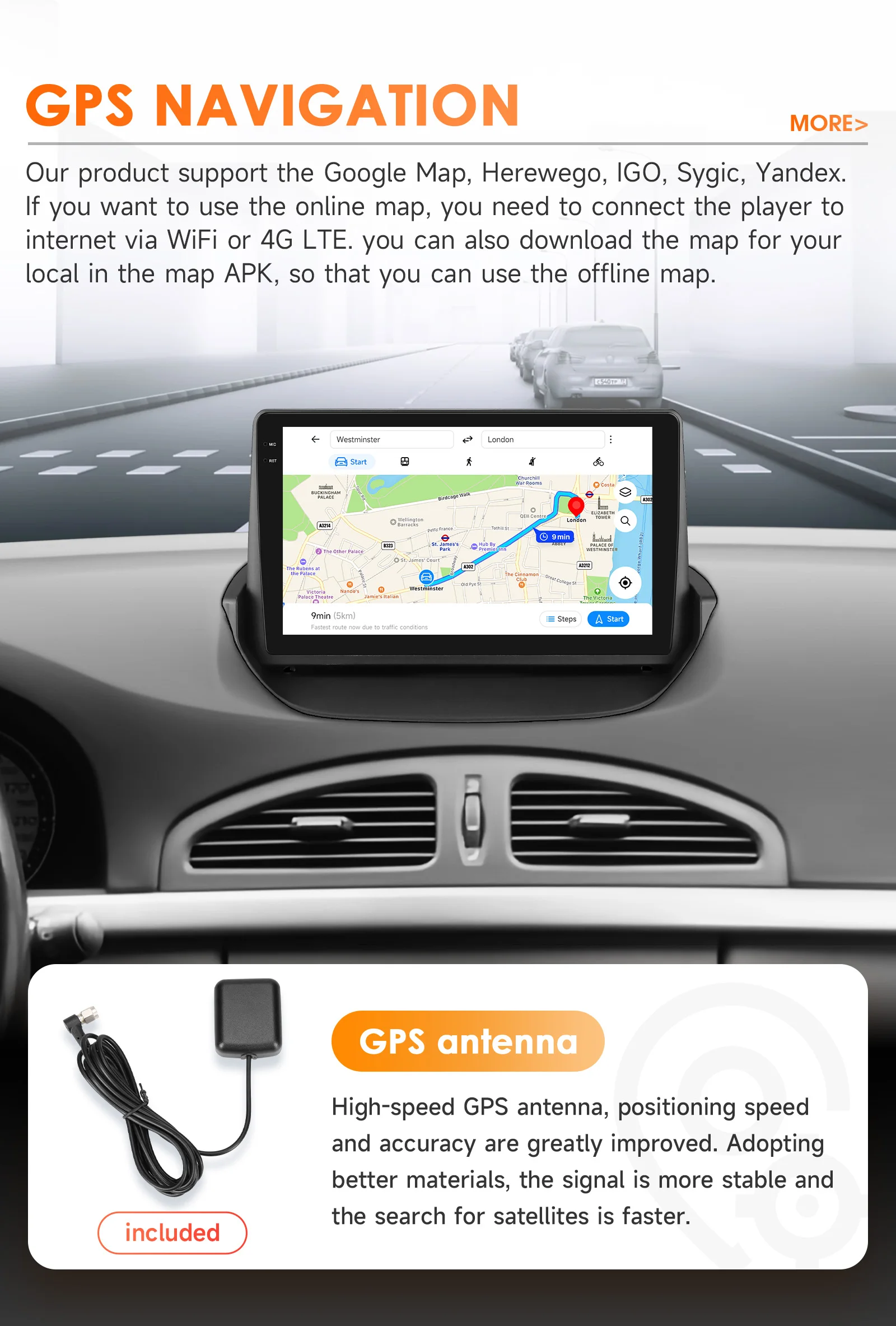 Hizpo Android Car Radio Multimedia Video Player for Renault Laguna 2 2001-2007 2 Din GPS Navigation Stereo Carplay 8 Core 8+128G
